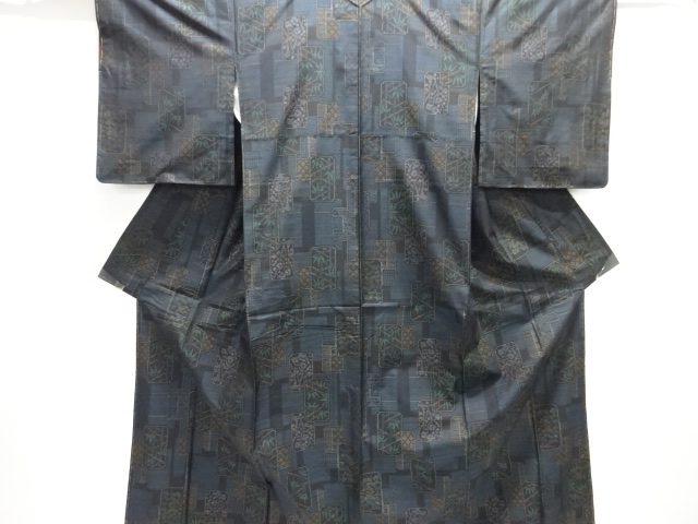 JAPANESE KIMONO / DORO OSHIMA TSUMUGI / UNUSED / WOVEN SHOCHIKUBAI